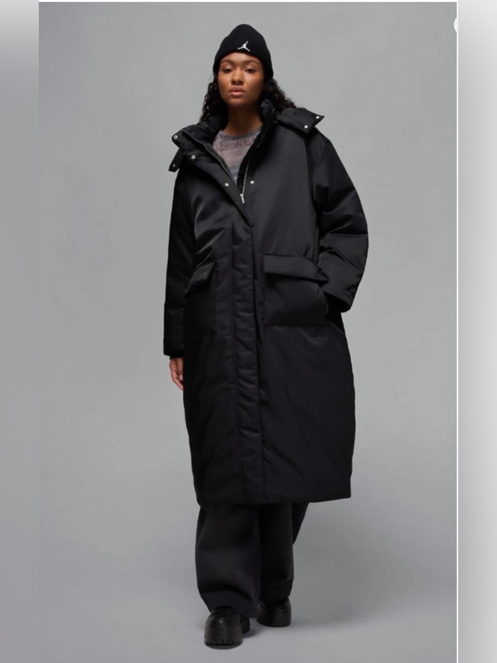New Nike Air Jordan Parka Women’s Small Flight Oversized Down Jacket HV5167 010